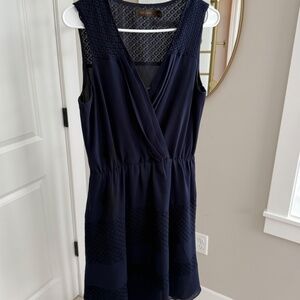 The Limited Navy Sleeveless Midi Dress